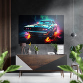 Classical Car Brushed Aluminum Dibond Wall Art.